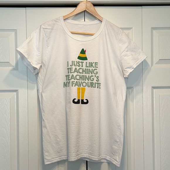 Teacher shirt! I just like teaching! Elf shirt - Picture 2 of 2